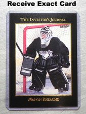 Manon Rheaume 1993 LARGE Investor's Journal Gold Cards #5 _ Exact Card (R)