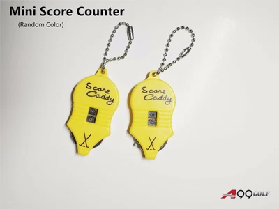 A99 Golf Mini Two-Dial Mouse Score Counter with Key Chain Random Color 2pcs/set