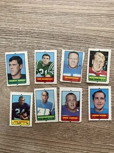 1969 Topps Fußball 4 in 1 Mini Briefmarken Lot (8) - Bild 1 von 2