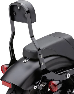 Cobra Short Detachable Backrest - Black Motorcycle Street Bike 602-2041B 63-1318 - Image 1 of 3