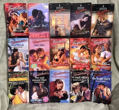 Lot of 15 Harlequin Temptation Romance PB Books/Shalvis/Larson/Michaels HB -5 - Image 1 of 4