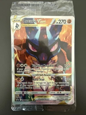 Lucario VSTAR SWSH291 SWSH: Sword & Shield Promo Cards Holo Sealed - NM - Image 1 of 2