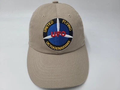 Gorra ajustable con tirantes UFO United Flying Octogenarians papá hombres mujeres beige Foto 1 de 4