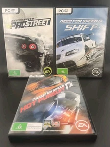 3x Need For Speed Shift ProStreet Hot Pursuit Windows PC Complete W Manuals Game - Picture 1 of 11