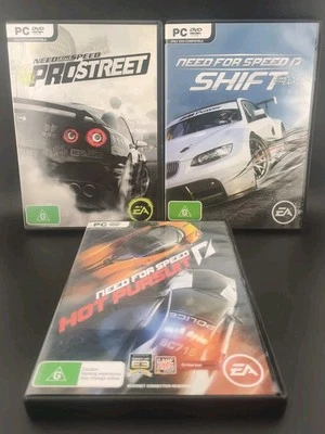 3x Need For Speed Shift ProStreet Hot Pursuit Windows PC Complete W Manuals Game - Image 1 of 4