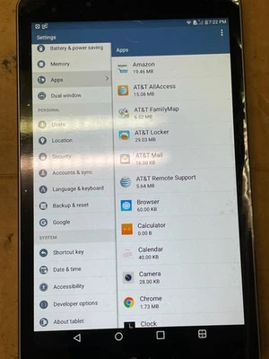 LG G Pad F 8.0 v495 Tablet -16GB (WiFi + Cellular) AT&T Unlocked/reset - Image 1 of 4