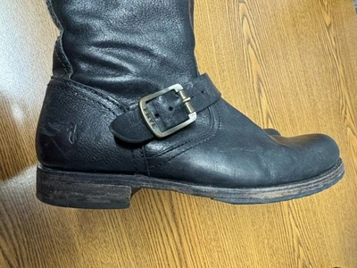 Botas de Cuero FRYE Tall Veronica NEGRAS Talla 8.5 B Usadas - ¡Súper Lindas! Foto 1 de 4