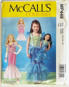 McCall's Pattern MP449 Child'/Dolls' Costumes Sizes 3-8 Uncut - Picture 1 of 2