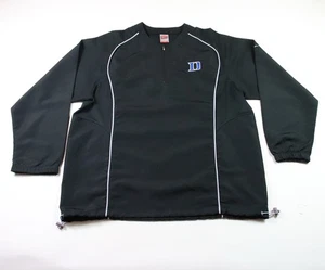 Chaqueta cortavientos Duke Blue Devils para hombre grande negra 1/4 cremallera pulóver Nike - Imagen 1 de 11
