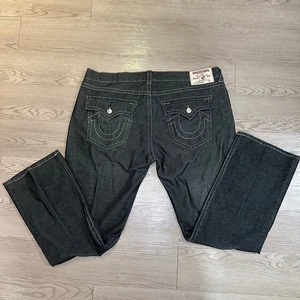 True Religion Straight Jeans Men's Size 44 Dark grey /black - Picture 1 of 11