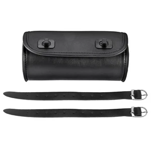Bolsa de moto cuero PU manillar bolsa de herramientas barra suave rollo Aufb1631 - Imagen 1 de 8