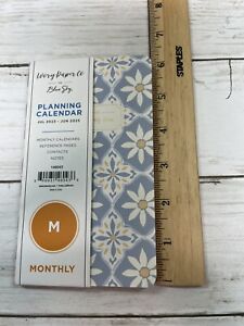 Planning Calendar Pocket Size 7/23-6/25 - 6"x3.5" - Ivory Paper Co for Blue Sky