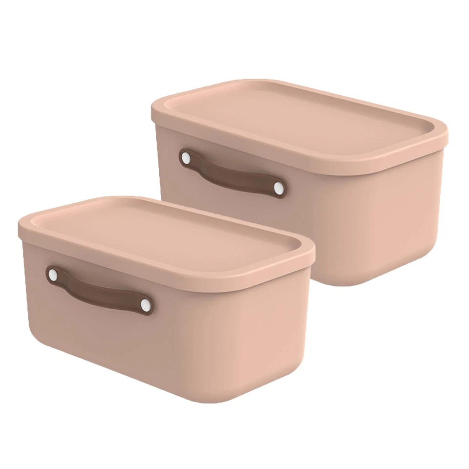 ROTHO 2er-Set Aufbewahrungsbox mit Deckel 12L Maloja Kunststoffbox Stapelbox Box - Bild 1 von 1