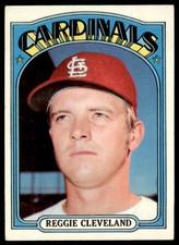 1972 Topps Reggie Cleveland . St. Louis Cardinals #375