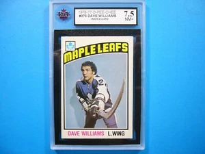1976/77 O-PEE-CHEE HOCKEY CARD #373 DAVE WILLIAMS ROOKIE KSA 7.5 NM+ SHARP+ OPC - Picture 1 of 2