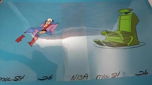 2 RARE 1980s PRODUCTION ANIMATION CELLS HE-MAN MOTU THE NEGATOR AND HIS CHAIR - Picture 1 of 4