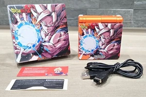 Nintendo Gameboy Advance SP Dragon Ball Son Goku Glass Screen & New Battery - Picture 1 of 10