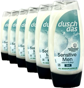 6x Duschdas Sensitive Men Duschgel, 3 in 1, erfrischend und pflegend, 6x 225ml - Bild 1 von 4
