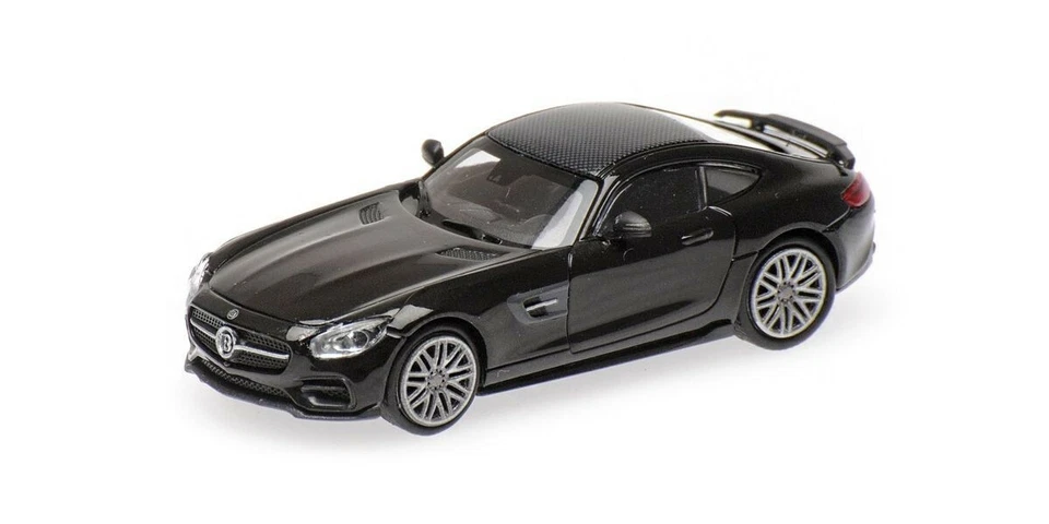 870037320 MINICHAMPS 1:87 Brabus 600 AUF BASIS Brabus Benz AMG GT S (2015) Black - Image 1 of 1