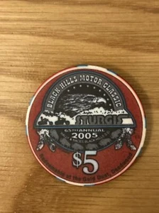 Gold Dust Deadwood, SD $5 Sturgis 2005 chip da casinò - Foto 1 di 3