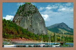 Beacon Rock Evergreen Highway Washington Second Largest Monolith UNP Postcard - Picture 1 of 2