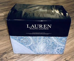 3-teiliges Ralph Lauren Bantry Paisley Queen-Bettwäscheset weich & gemütlich Flanell Baumwolle 270 $ - Bild 1 von 3