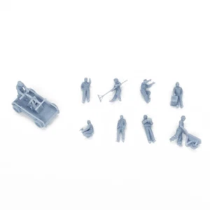 Outland Models Railroad Scenery Maintenance Worker Figurine Set 1:87 HO Gauge - Picture 1 of 2