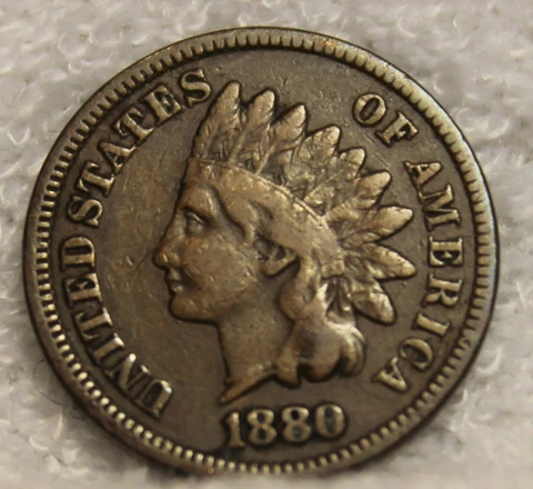 indian head penny 1880 Cover