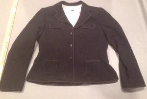 Tahari Black Blazer Women's 12 - Picture 1 of 12