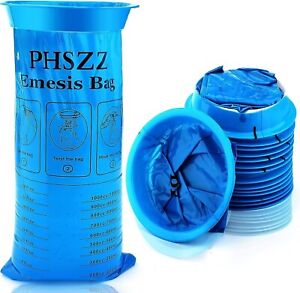 15-Pack Disposable Vomit Bags - Leak-Resistant, Medical-Grade, 1000 ML, Portable