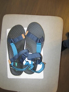 Herren Crane Freizeit Sandalen schwarz & blau Größe M 12 - Bild 1 von 10