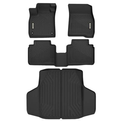 OEDRO Floor Mats +Cargo Liner for 2023-2025 Honda Accord TPE Rubber All-Weather Foto 1 de 4