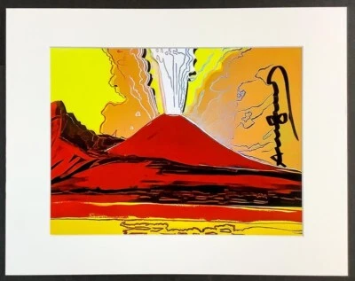 Andy Warhol - Vesuvius - 11x14 Inch Matted Print - Hand Signed Signature - Image 1 of 4
