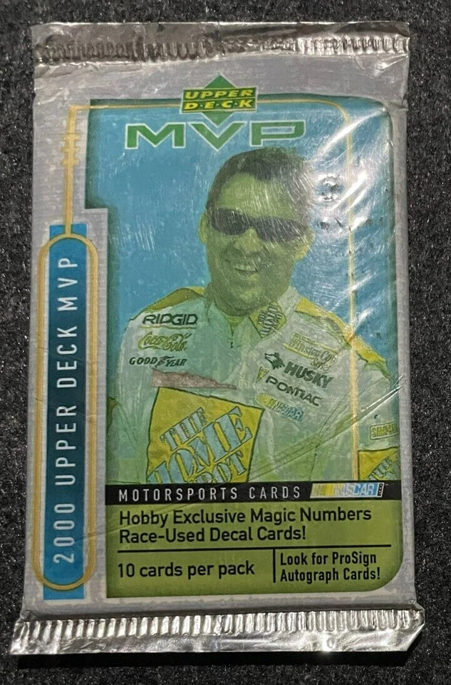 Sealed Pack 2000 Upper Deck MVP Hobby Pack 10 Nascar Cards - Image 1 of 2