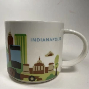 2017 Starbucks You Are Here (Series) Indianapolis Coffee Cup Mug 14oz - YUH - Foto 1 di 9