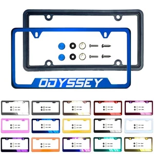 Laser Etched Customize Stainless Steel License Frame Silicone for Honda Odyssey - Picture 1 of 127