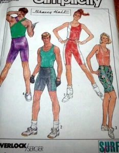 *LOVELY VTG 1980s Unisex WORKOUT CLOTHES Sewing Pattern L-XL Uncut - Picture 1 of 1