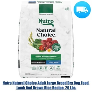 Nutro Natural Choice Adult Large Breed Dry Dog Food, Lamb And Brown Rice Recipe, - Picture 1 of 11