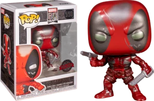 DEADPOOL First Appearance Metallic Exclusive Pop! Vinyl Figure + POP PROTECTOR - Picture 1 of 3