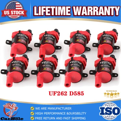 Ignition Coil 8Pack for Chevy Silverado 1500 2500 GMC Sierra 1999 2000 2001-2007 - Image 1 of 4