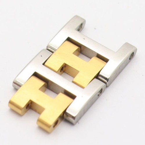 HERMÈS HERMES Originale 2 Link Orologio Uomo Cinturino Bracciale Ricambi Combo Colore 12mm #4