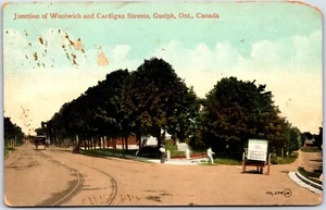 Postcard Guelph Ontario c1914 Junction of Woolwich and Cardigan Streets *as is* - Bild 1 von 2