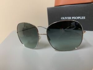 OLIVER PEOPLES - Daisy OV1119ST - Titanium Sunglasses Polarized Silver Blue
