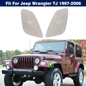 Front Fender Corner Side Marker Light Lamp Clear For Jeep Wrangler TJ 1997-2006 - Picture 1 of 11