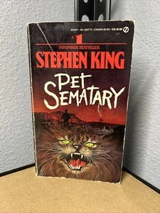 Vintage 1984 Stephen King PET SEMATARY Paperback First Signet Printing, Horror - Picture 1 of 9