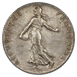France - 50 centimes Semeuse 1908 argent F.190/15 Gad.420 KM.854 monnaie O.Roty - Picture 1 of 2