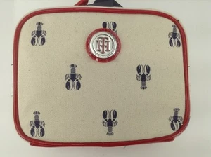 Women's TOMMY HILFIGER Red White BLUE LOBSTER Cosmetic Bag - $32 MSRP - Picture 1 of 9