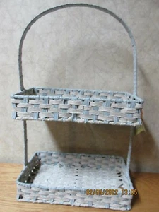MayRich Co. 2-Tiered Rectangle Serving Tray Woven Basket, Storage - Bild 1 von 9