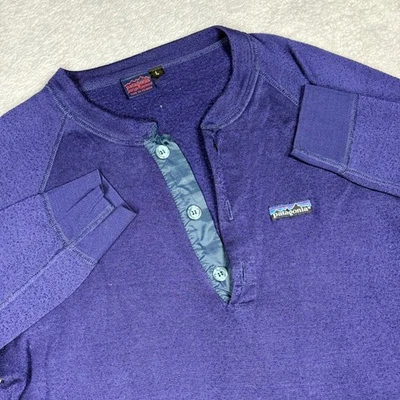 Camisa Dulce Vintage Patagonia Azul Polipropileno Manga Larga Talla L *LEER* Foto 1 de 4