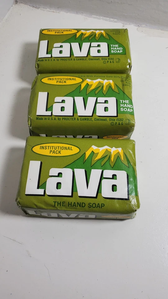 3 barras limpiadoras de manos de lava de alta resistencia 4 OZ lava institucional con piedra pómez. Foto 1 de 4